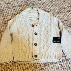 Okie Dokie Ivory Cable Knit Sweater for Kids Size 3T